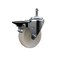 Service Caster 4 Nylon Wheel Swivel 7/16'' Grip Ring Stem Caster Brake SCC-GR20S414-NYS-PLB-716138 - alternate 1